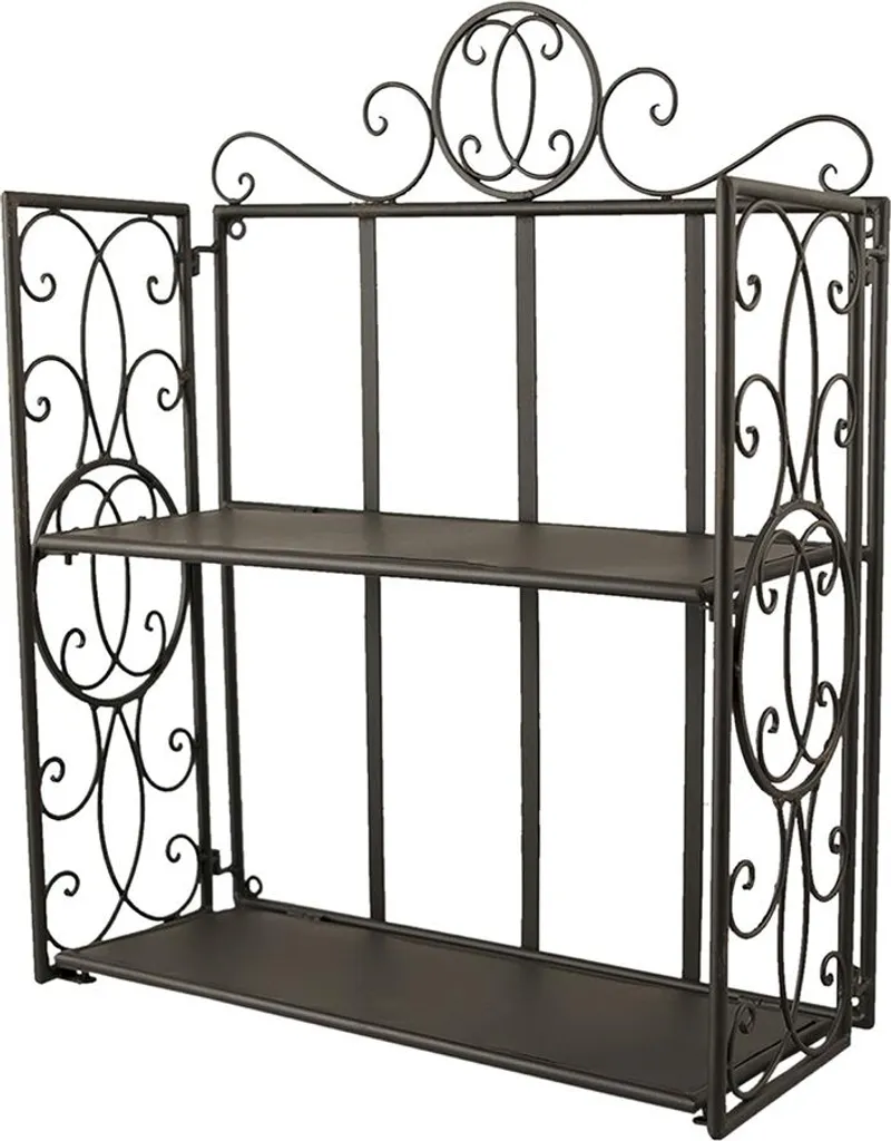 Arreda con Anima: Mensola Clayre & Eef Ferro Nero 41x18x53 cm