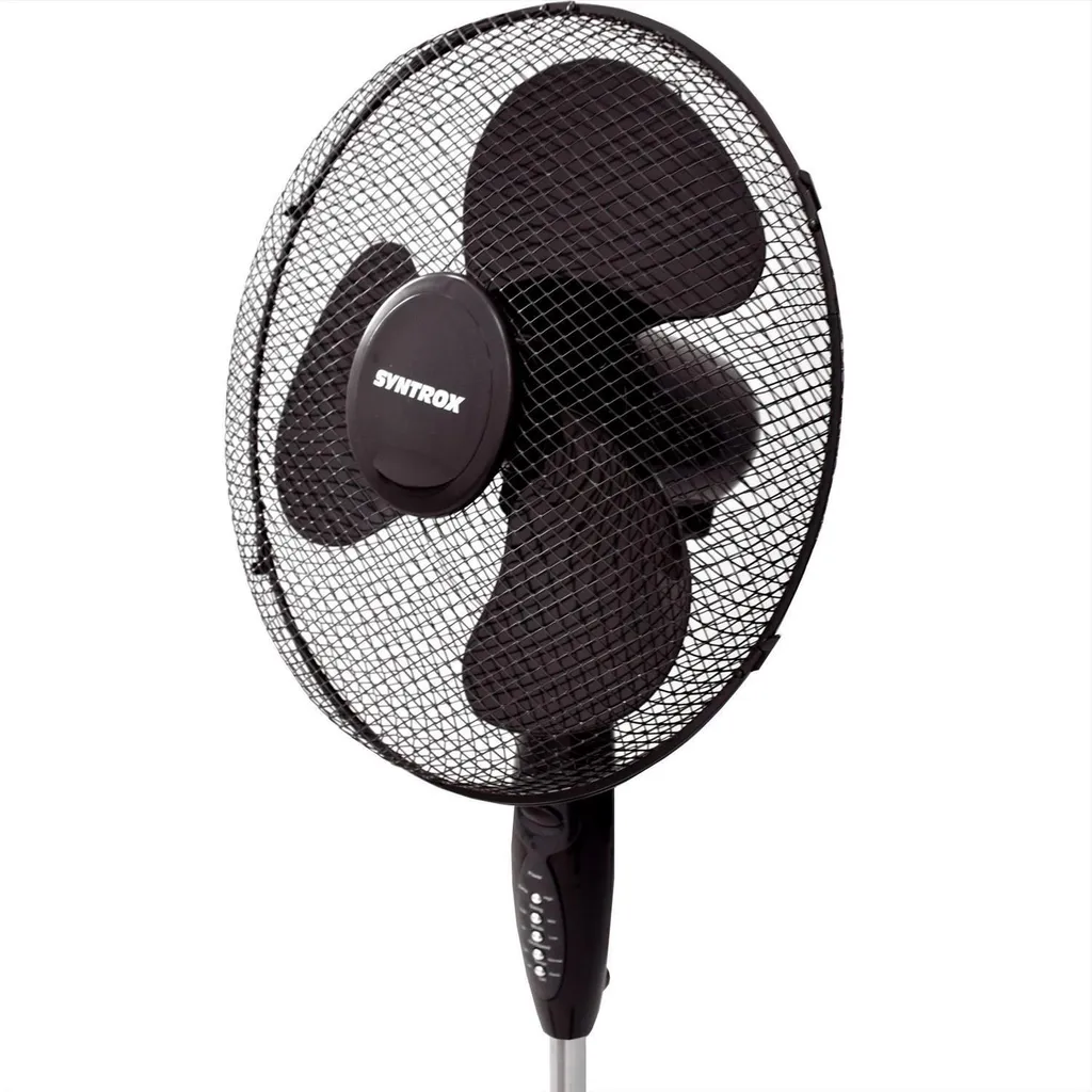 Ventilateur numérique oscillant avec télécommande Syntrox Design Noir - 9