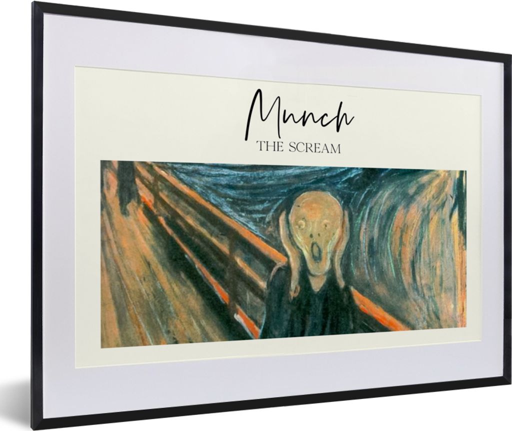 MuchoWow® Gerahmtes Poster Der Schrei - Munch - Alte Produktbild 