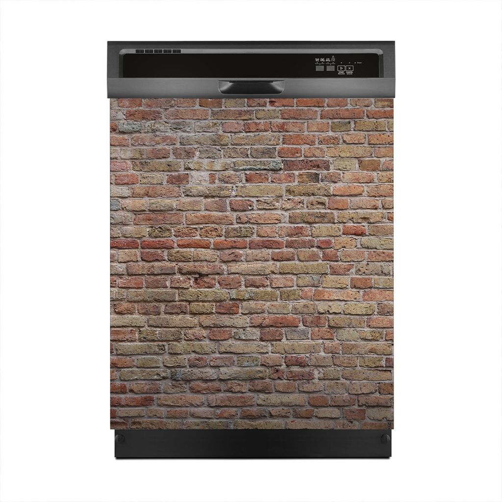Aufkleber sticker 60x70 cm Dekorative folie Spülmaschine - Rot Wand Ziegel Backstein