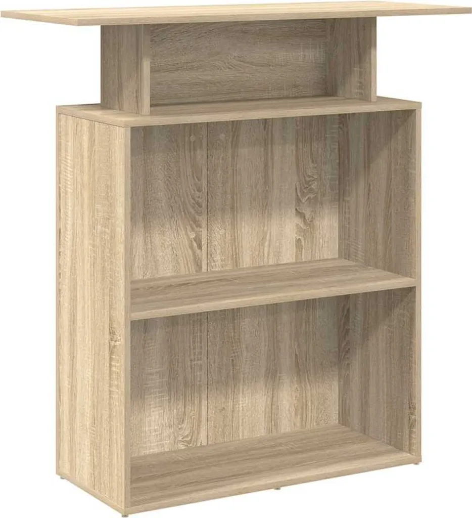 Reception Rovere Sonoma 100cm: Design Moderno per Negozi e Uffici