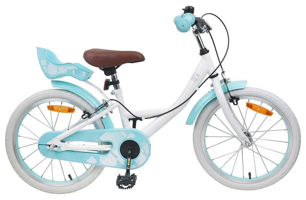 Kinderfahrrad 18 Zoll für 5-7 Jahre alt Weiß