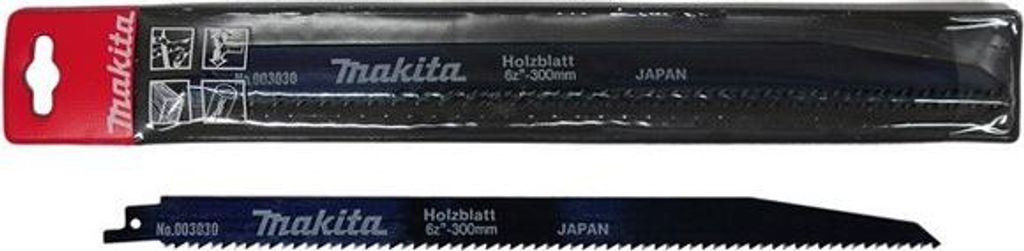 MAKITA HSS-Säbelsägeblätter - harte Materialien - Nutzlänge 143 mm - 18 Zähne pro Zoll - 5er-Karte - 792147-1