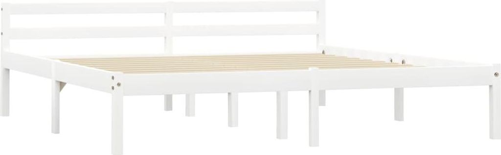 vidaXL Postel z masivu Bílá borovice 160x200 cm Obrázek produktu 