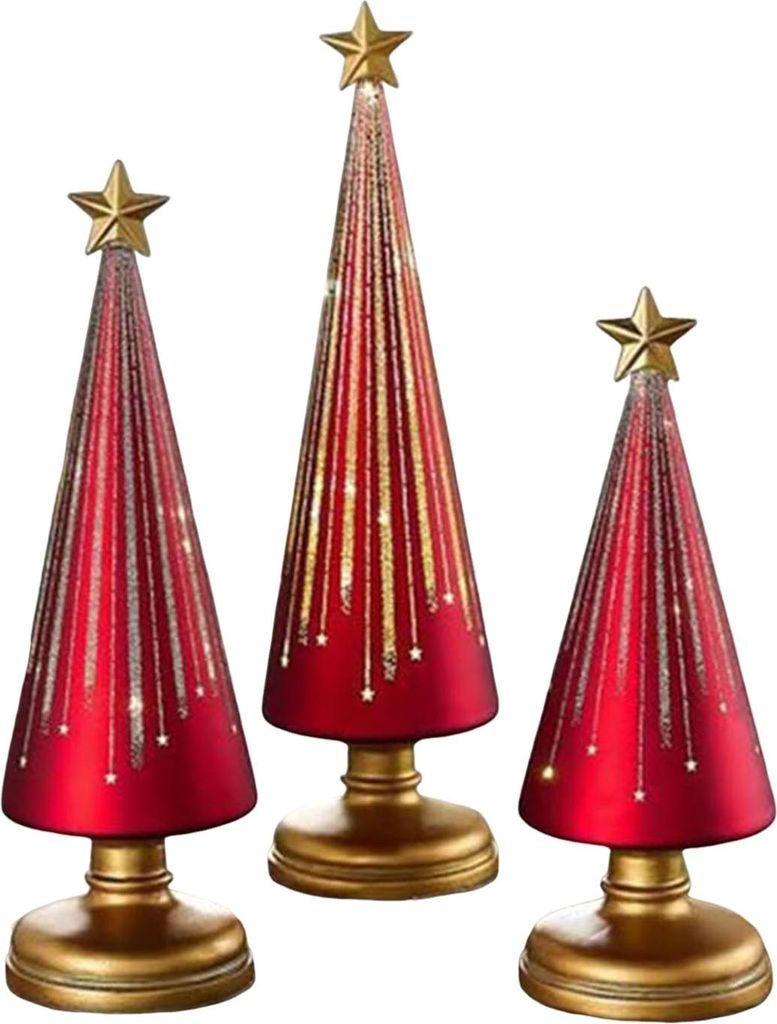 Funkelnder Lichter-Weihnachtsbaum, beleuchteter Sternenhimmel-Weihnachtsbaumschmuck aus Kunstharz für die Weihnachtsdekoration im Schlafzimmer, St...