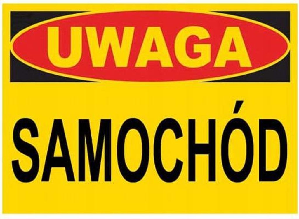 ZI-14 - SIGN Warntafel - Achtung Auto