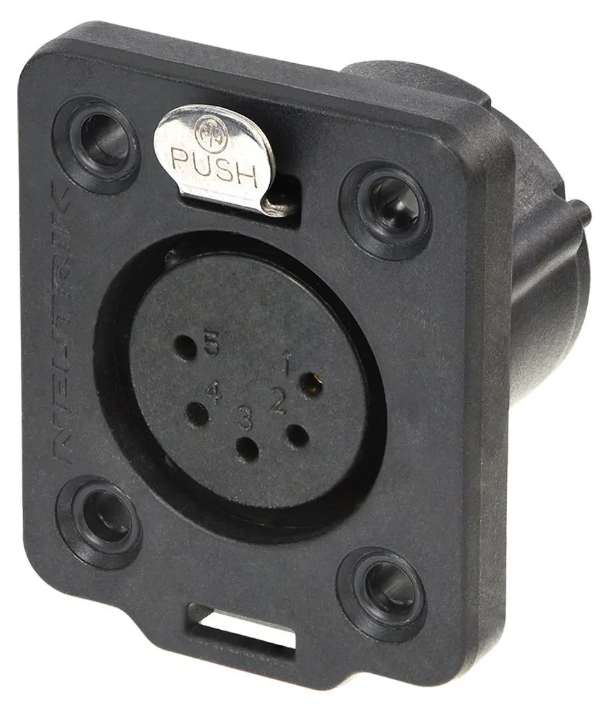 Connecteur châssis XLR 5 broches pour éclairage DMX et audio pro TOP