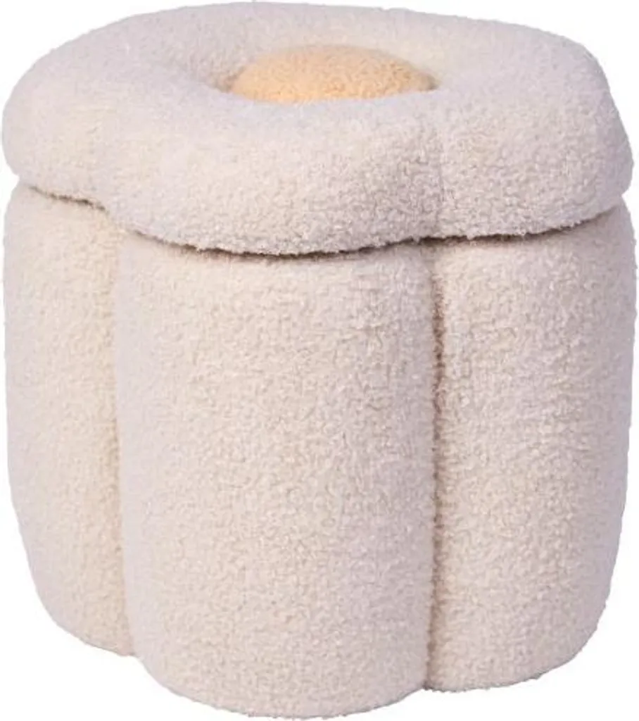 Pouf enfant fleur pour chambre de bébé - Siège décoratif confortable