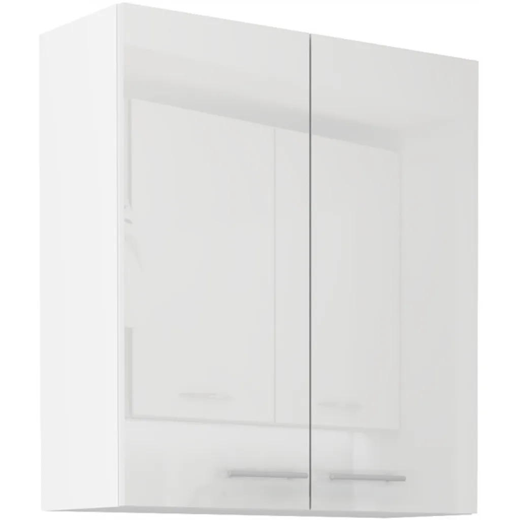 Pensile Cucina Bianco LAJLA 80cm: Mobile Alto a Due Ante Componibile