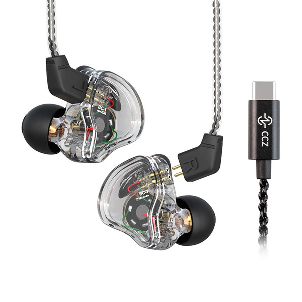 CCZ Melody In-Ear-Monitor-Ohrhoerer, Geraeuschunterdrueckung, dynamische Buehnenkopfhoerer mit 10-mm-Dynamikspule, Hi-Fi-Stereosound, kabelgebunden...