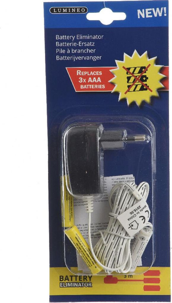 Lumineo 3xaaa 4.5v Batterieeliminator Schwarz  Schwarz One Produktbild 