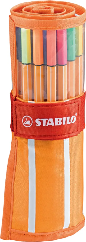 Trousse 30 feutres STABILO point 88 pour une écriture fine sans taches
