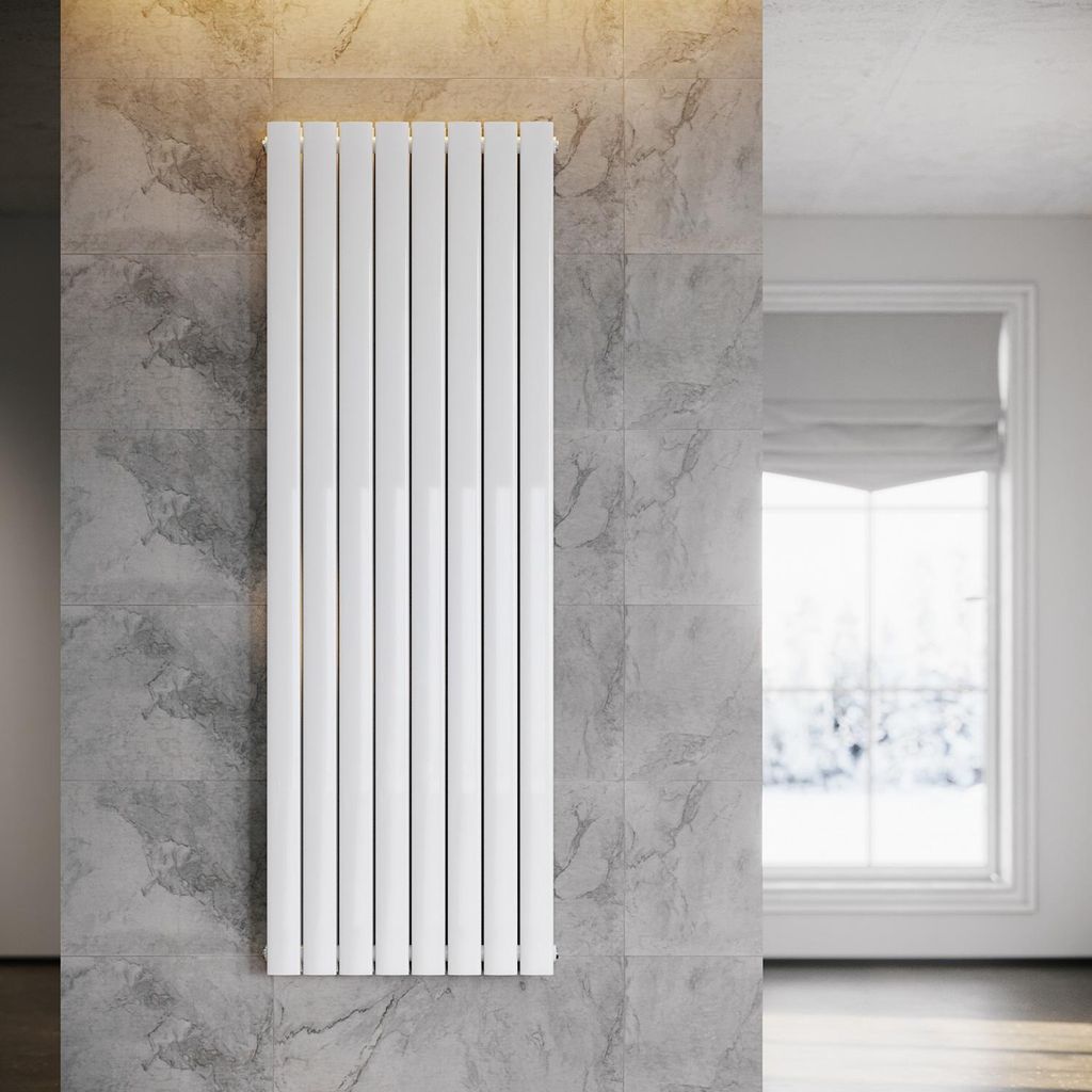 SONNI Radiateur panneau vertical, à deux couches, blanc, Image du produit 