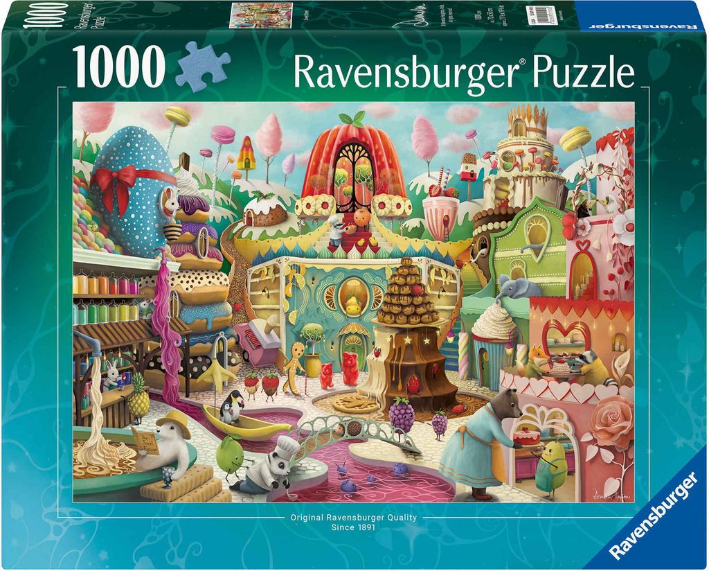 Ravensburger Puzzle 12001195 - Sweet Street - 1000 Teile Puzzle für Erwachsene und Kinder ab 14 Jahren