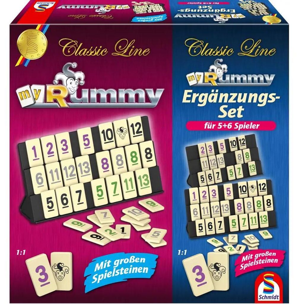 Schmidt Spiele Rummy Classic inkl. Erweiterung für 5. und Produktbild 