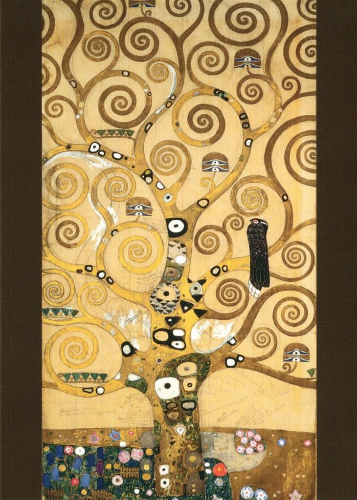 Kunstkarte Gustav Klimt "Der Lebensbaum (Mittelteil)" Produktbild 