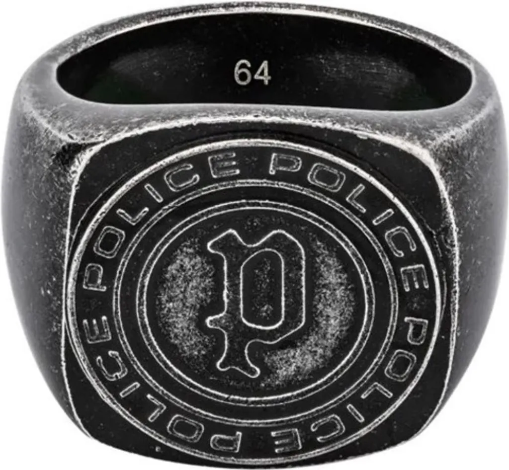 Anello Uomo Police PJ26577RSB016 Acciaio IP Nero - Gioielleria Online