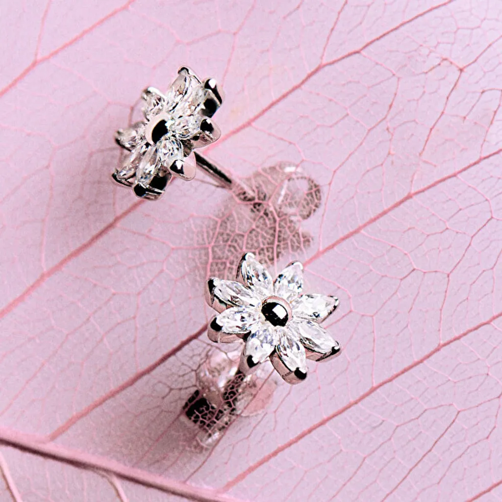 Boucles fleurs argent Gaia RZGA72 : fini les oreilles irritées avec style