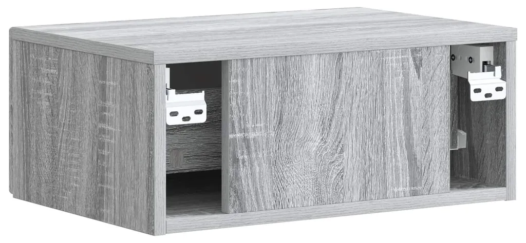 Table de chevet grise Sonoma compacte 49 cm pour chambre sans encombrement - 6
