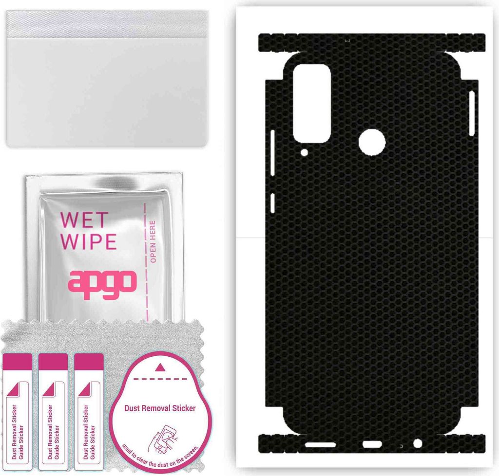 apgo Rückseite + Seiten Schutzfolie, Skin, kompatibel mit Honor Play 4T, Hinten Displayschutzfolie aus Vinylfolie, kratzfest, einfache Montage - M...