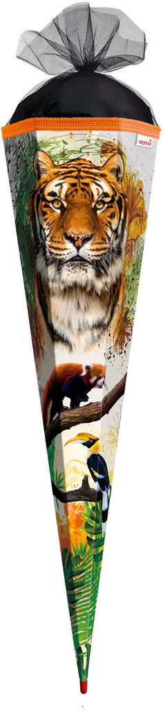 Roth school cone tiger 85cm square s tylovým uzávěrem Obrázek produktu 