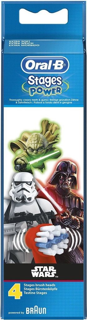 Kids Stages Power Star Wars, 4 Stück Aufsteckbürsten Produktbild 2