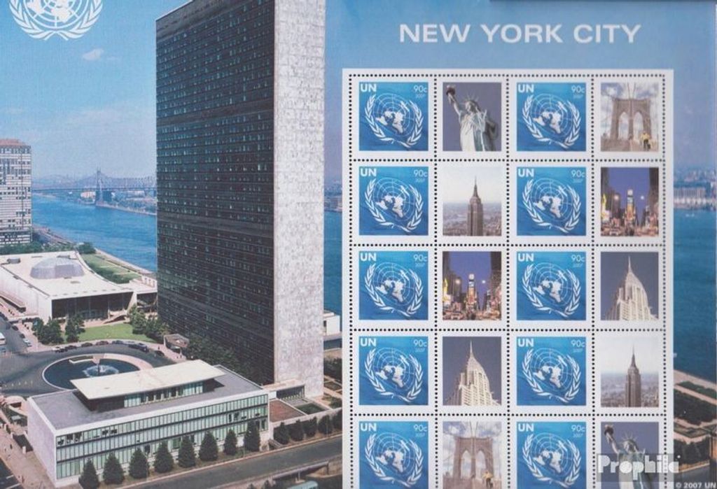 Briefmarken UNO - New York 2007 Mi 1062Klb I Kleinbogen (kompl.Ausg.) postfrisch Grußmarke