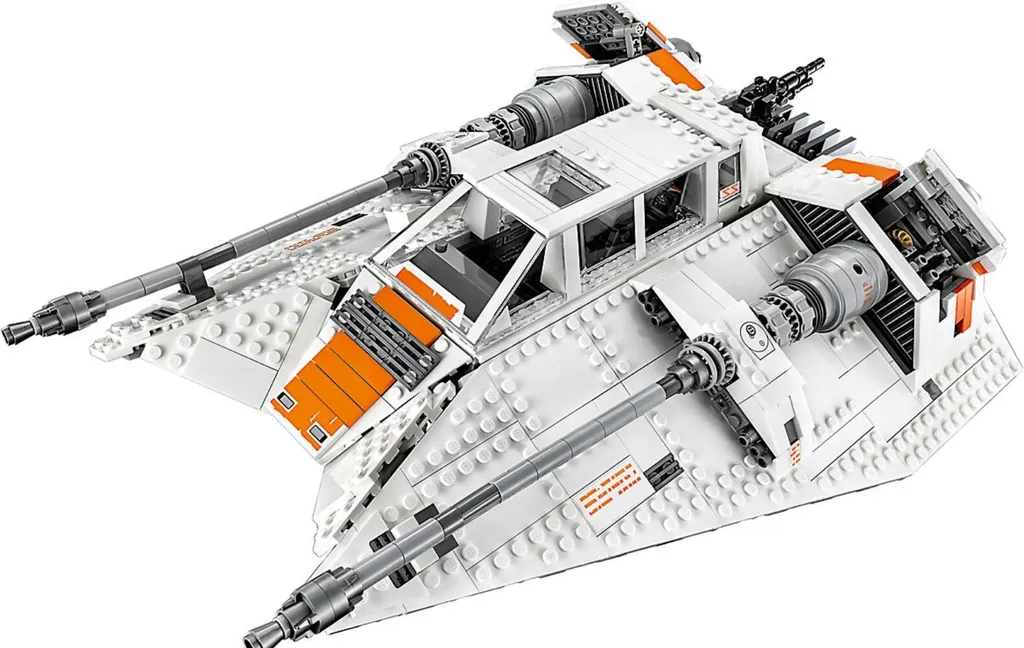 Snowspeeder Star Wars avec Harpon Mobile et Canons Laser - Modèle Gris