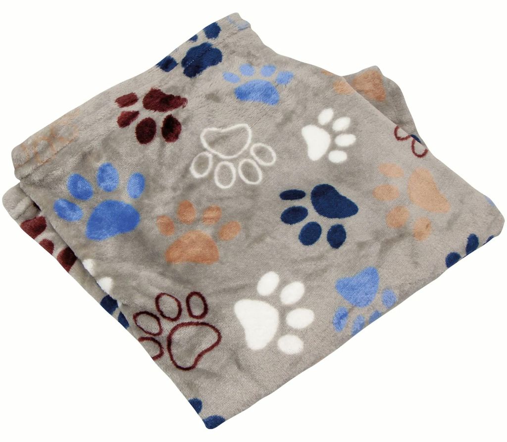 Fleece Plaid "LISSI" Classic, hellgrau, 100x150cm Produktbild 