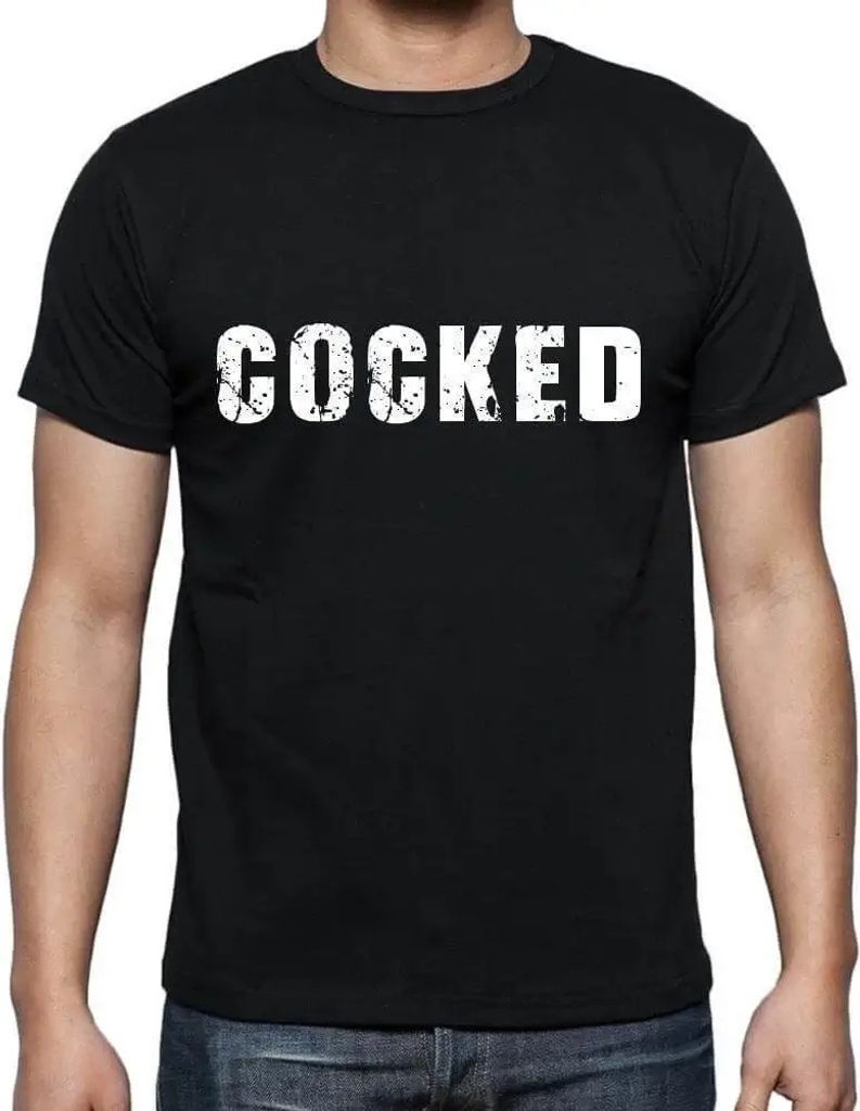 Herren Grafik T-Shirt Cocked Öko-Verantwortlich Vintage Jahrgang Kurzarm Lustige Druck Geburtstag Geschenk Mann