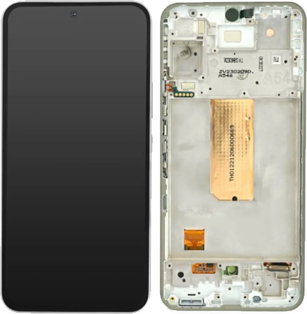 Écran LCD Samsung A54 5G Original avec Châssis Awesome White GH82-31230A
