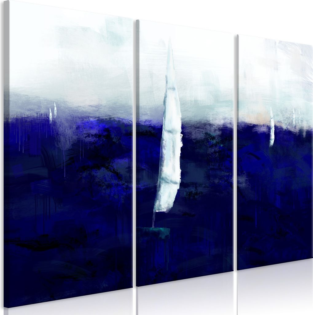 Vlies Leinwandbild - Maritime Memory (3 Parts) 60x40 cm Landschaften c-A-0219-b-e