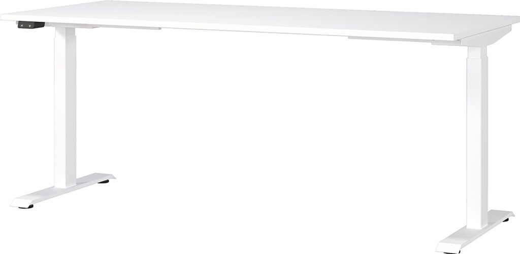 Schreibtisch 180cm, elektrisch höhenverstellbar, weiß, MEMPHIS-01