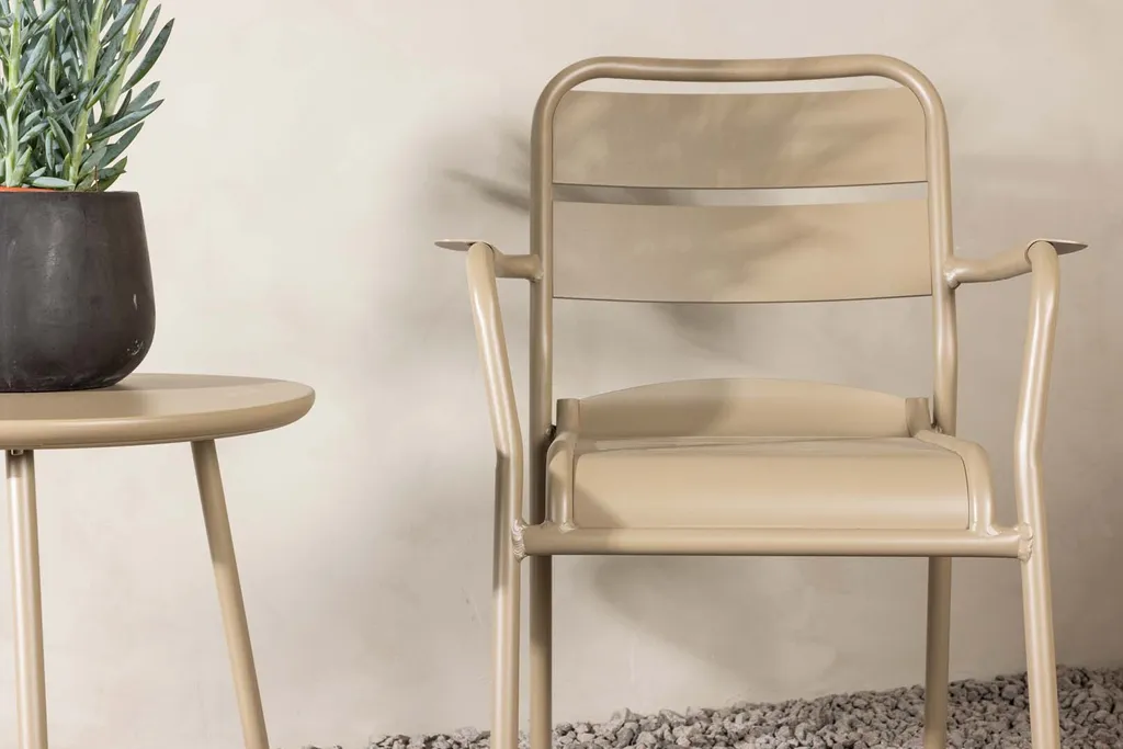 Canapé et fauteuils beige Faro : ensemble de salon 3 pièces chic