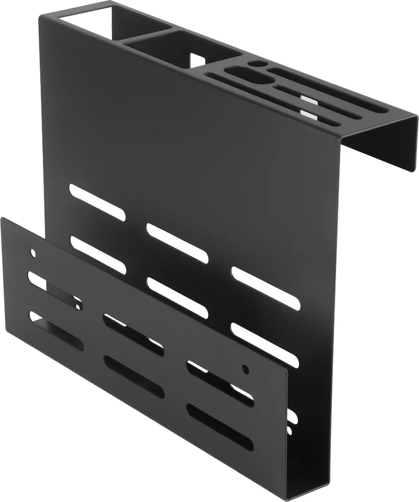 Support couteau mural en acier carbone noir avec porte-planche inclus