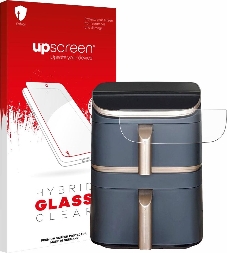 upscreen Schutzglas für Cosori Turbo Tower Pro Schutzfolie Panzer Folie Glas Display Schutz klar