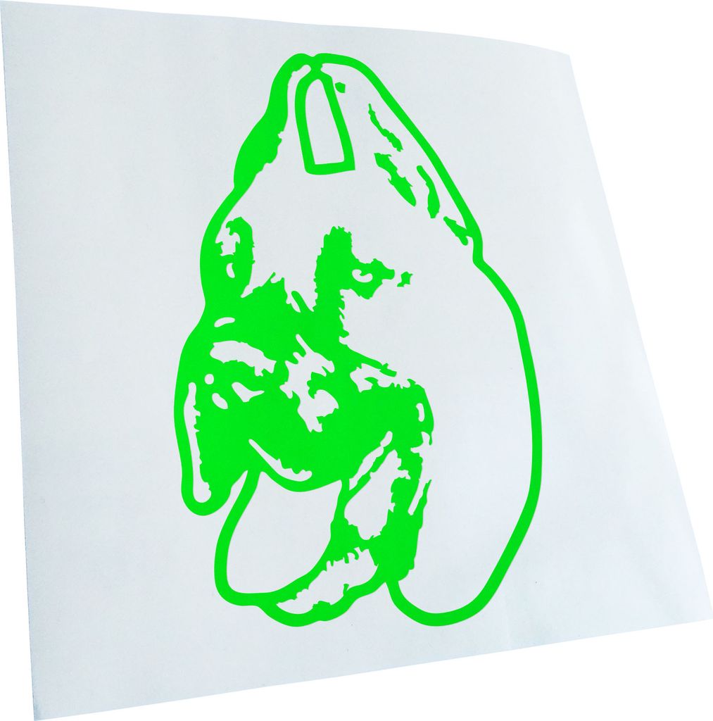 Kiwistar - Autoaufkleber - Great dane Hund - Neongrün - 60x38cm - Aufkleber für Auto, Laptop, Fahrrad, LKW, Motorrad mehrfarbig JDM Decal Racing