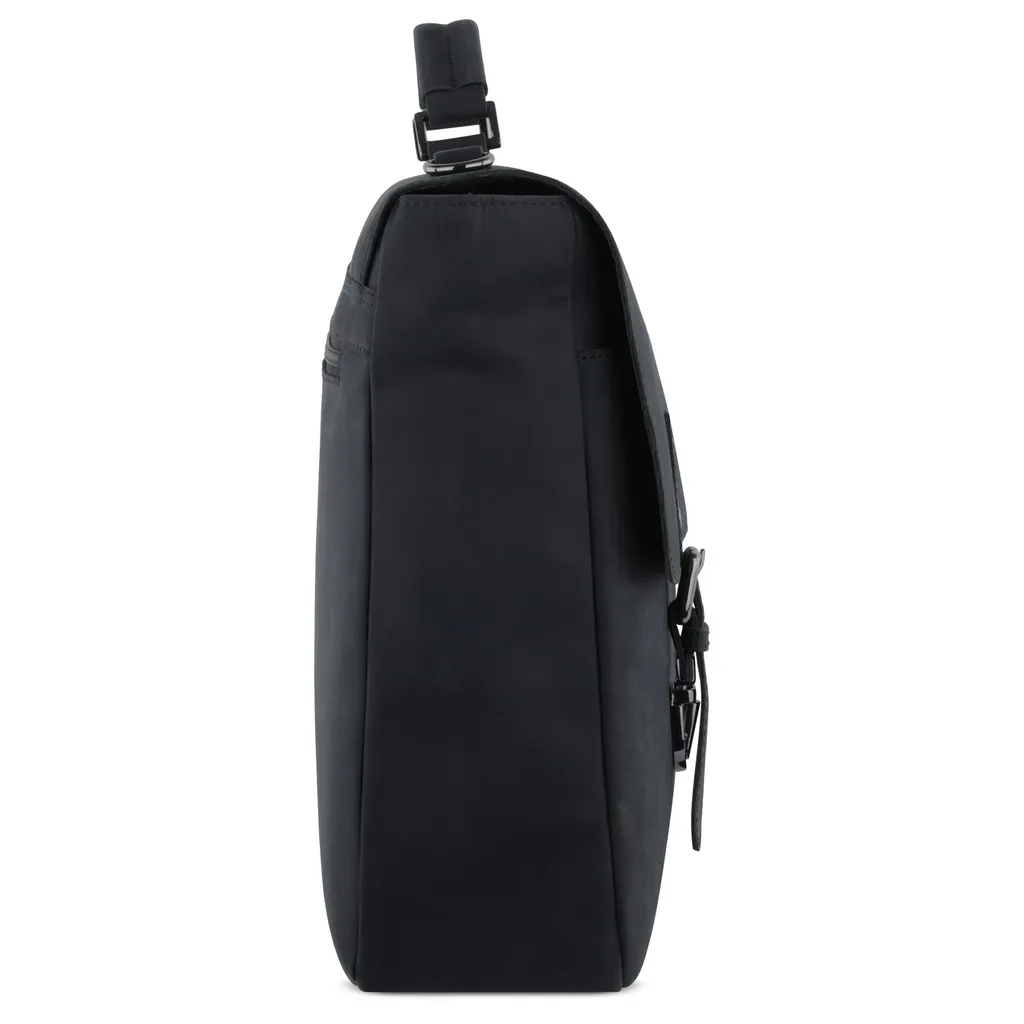 Sac ordinateur Bugatti Luca noir à rabat - Protection PC 15 pouces - 3