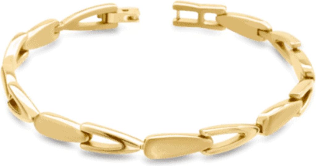 BOCCIA Armband Reintitan Goldplattiert 03033-03