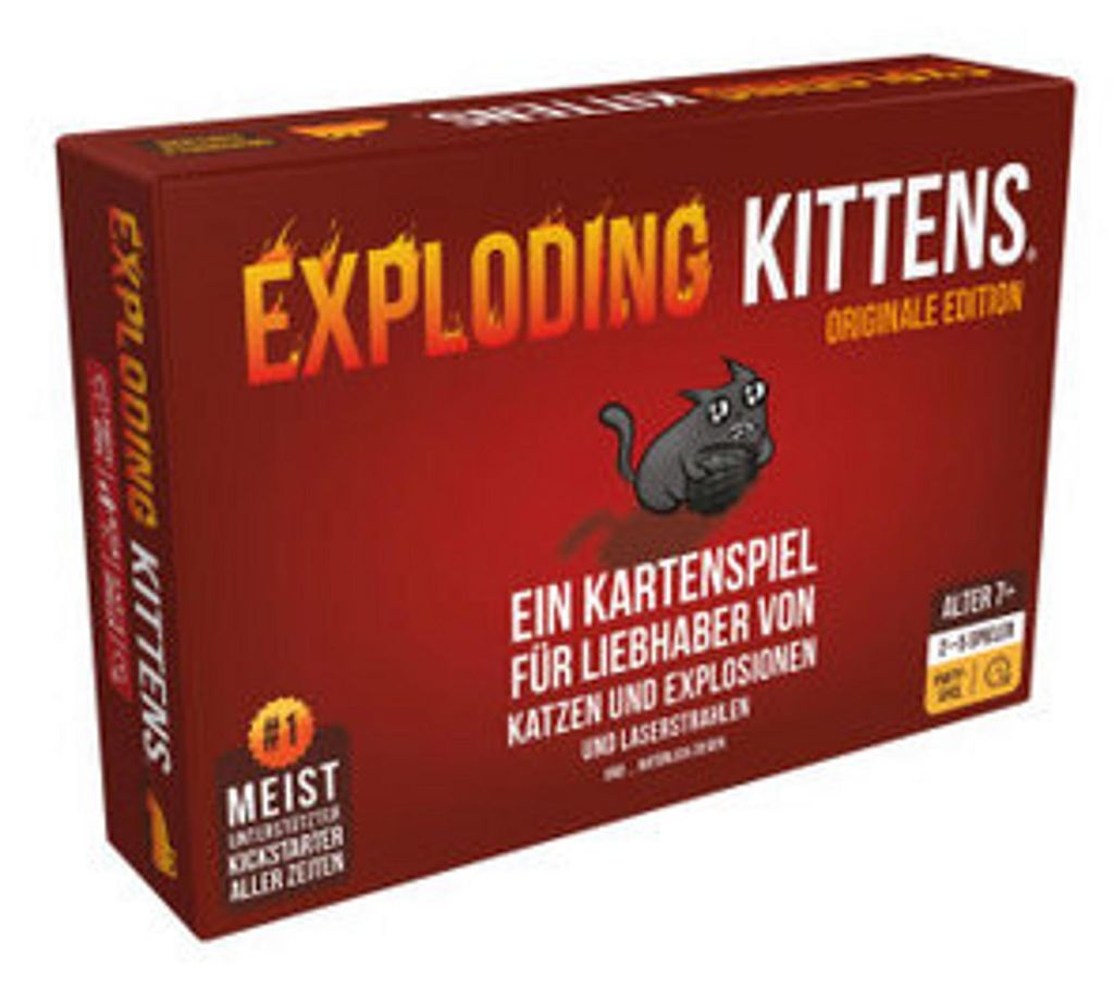 Asmodee Exploding Kittens, Kartenspiel, Glücksspiel, 7 Produktbild 
