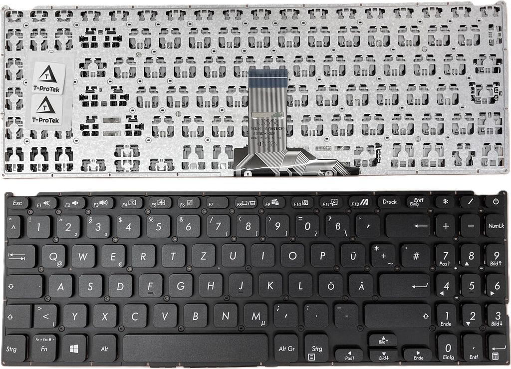DE-Schwarz Tastatur Keyboard kompatibel für Asus A509FB A509FA A509FJ