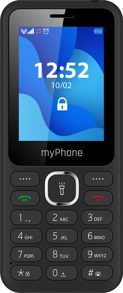 Téléphone de Secours myPhone 6320 Noir Idéal Seniors et Usage Professionnel