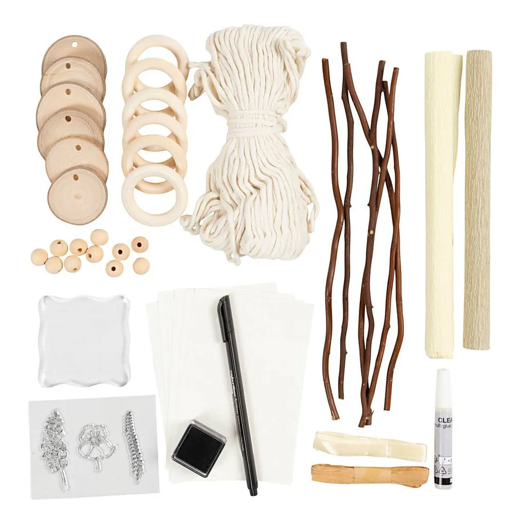 Set Hobbies Décoration de Table Naturel - Kit DIY Centre de Table Bois - 2