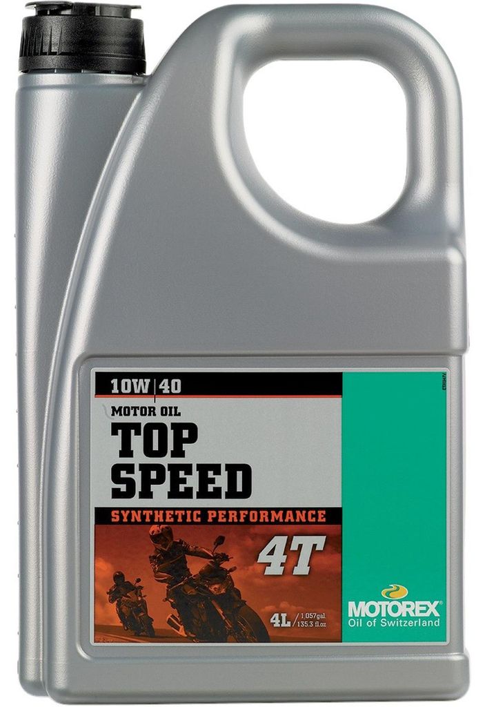 MOTOREX Top Speed 4T für 10W-40 4 Liter Motoröl Motorenöl Teilsynthetisch Öl Motorradöl Motorbike