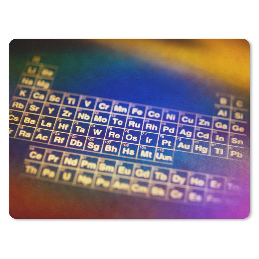 MuchoWow Mauspad Mousepad Buntes Periodensystem der Elemente 40x30 cm - Mousepads - Maus Mat - Pad - Mausunterlage - Anti Rutsch