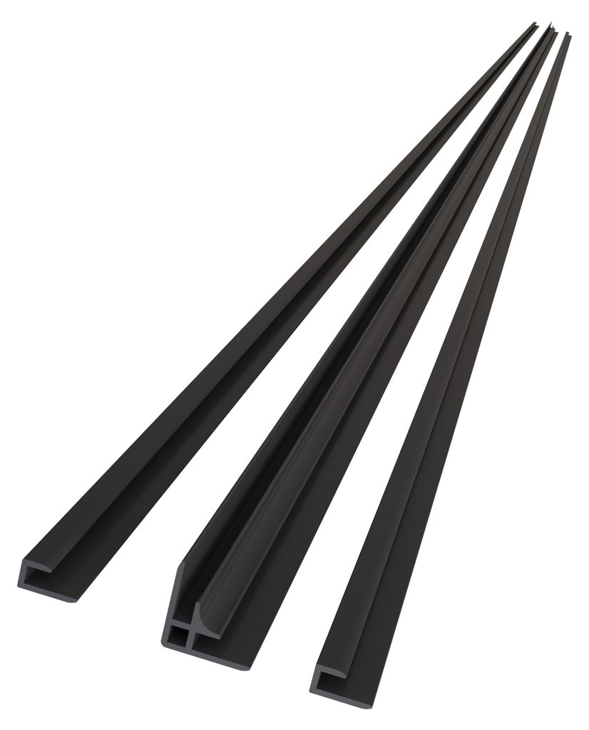 Duschspa 210cm Eckprofil mit Kantenprofil Aluminium Profil Produktbild 