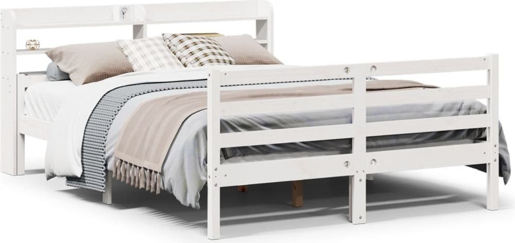 "2026 Aktion"Bettgestell/Doppelbett ️Hochwertiges - Polsterbett Erwachsene/r /Kind - mit Kopfteil - ohne Matratze - Weiß 135x190cm - Klassische ...