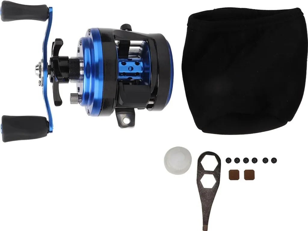 Moulinet de pêche grande vitesse 8BB avec frein magnétique gaucher