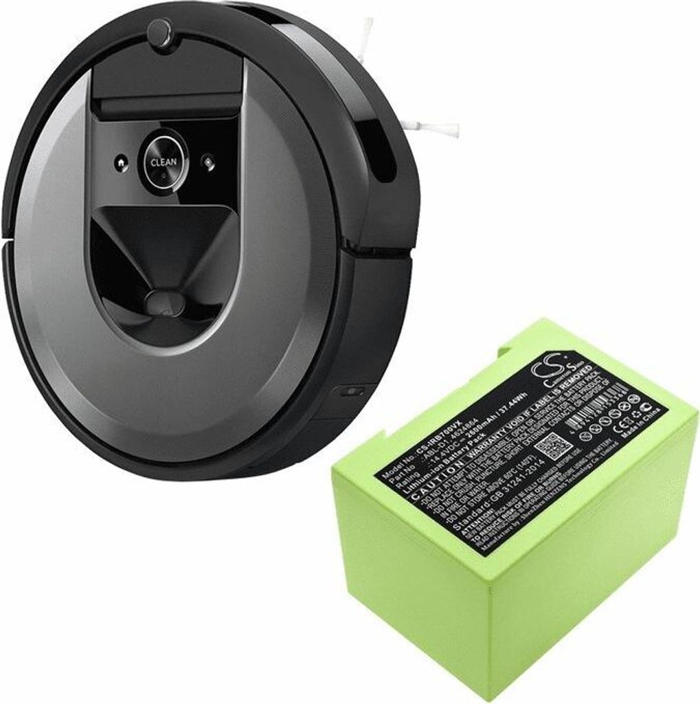 Akku für iRobot Roomba i3, i7, i7+, i8, i8+, 2600 mAh Produktbild 