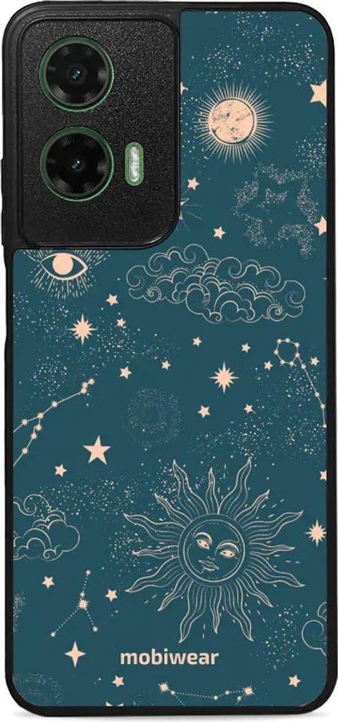 Handyhülle für Motorola Moto G35 5G, Mobiwear Glossy Case, Astraler Staub